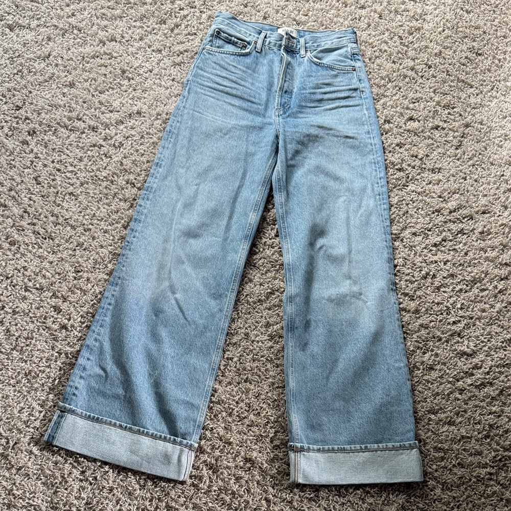 Agolde Light Blue Flare Jeans